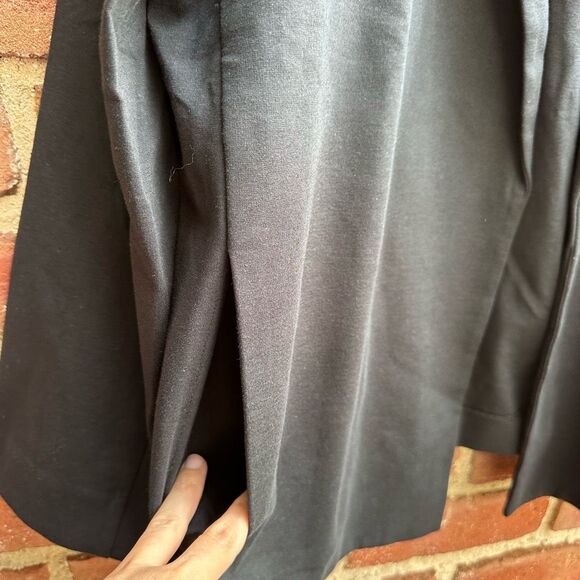 Eileen Fisher $278 Cotton Blend Ponte Notch Collar Blazer Jacket Black 1X NEW - Picture 4 of 10